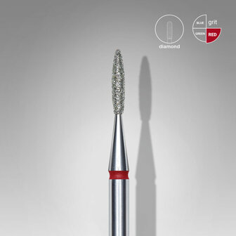 Staleks Diamond Nail Bit &quot;Flame&quot; FA10R016/8