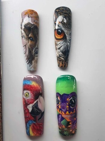 Nailart Animal Portret - Jayney van Esdonk - 16 februari